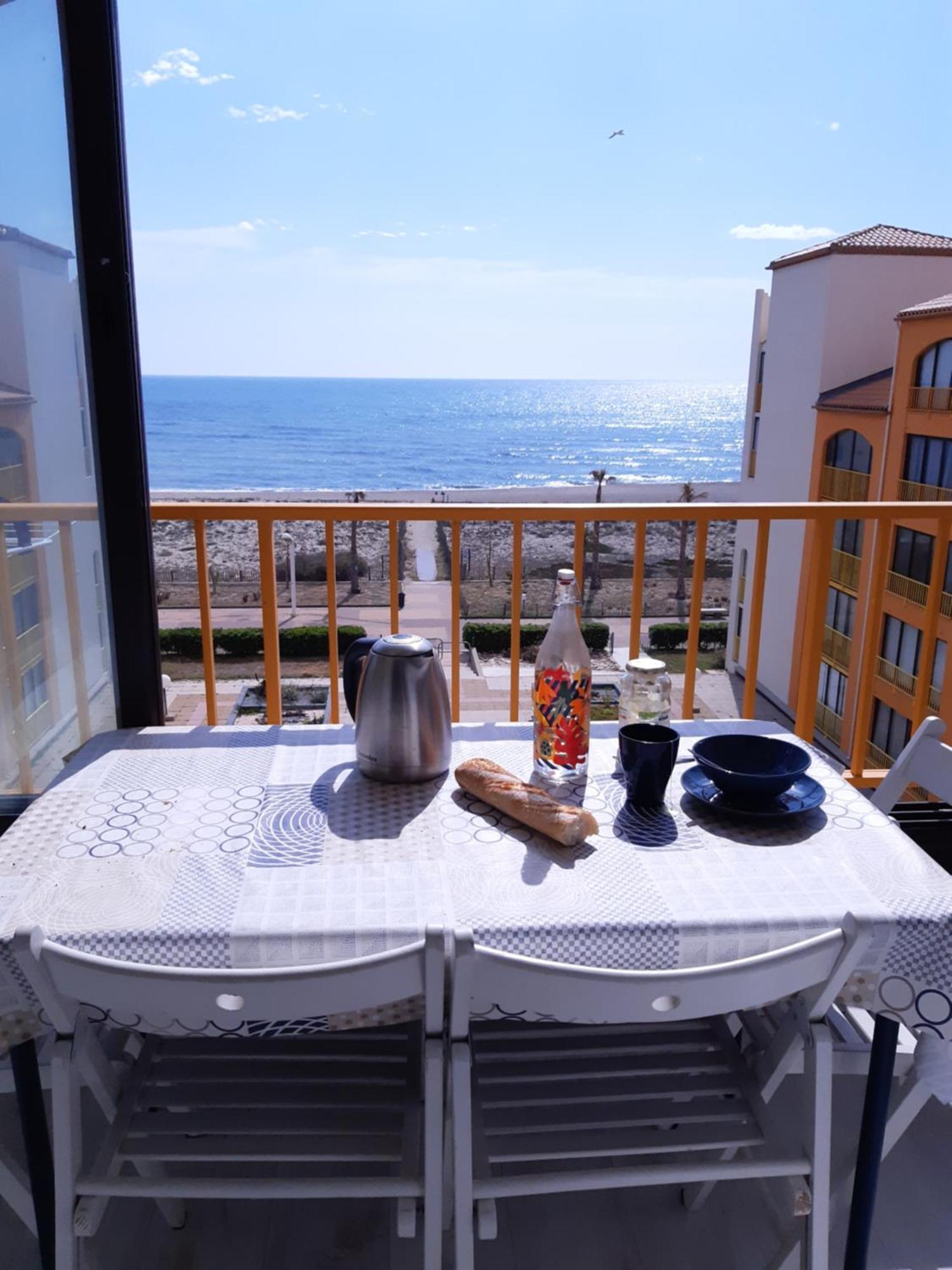 Bella Vista ,Acces Direct Plage, Front De Mer, Vue Mer Panoramique Le Barcares Exterior photo